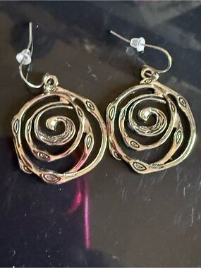 Spiral Drop Earrings for Women - Timeless Swirl Design